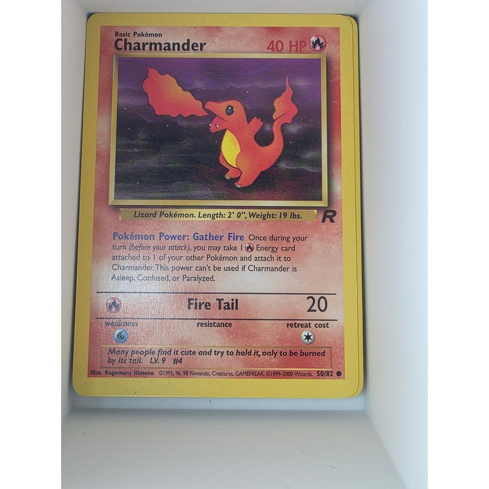 Charmander 50/82 Common Team Rocket Pokemon Unlimited Near Mint